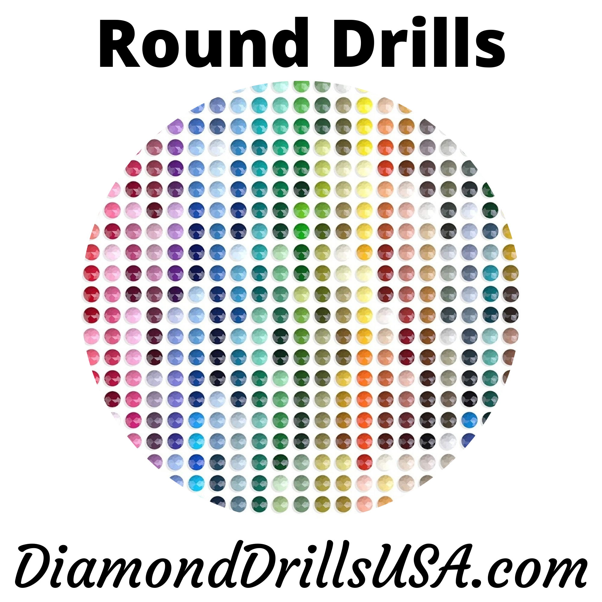 DiamondDrillsUSA - DMC 160 SQUARE 5D Diamond Painting Drills Beads DMC 160  Medium Gray