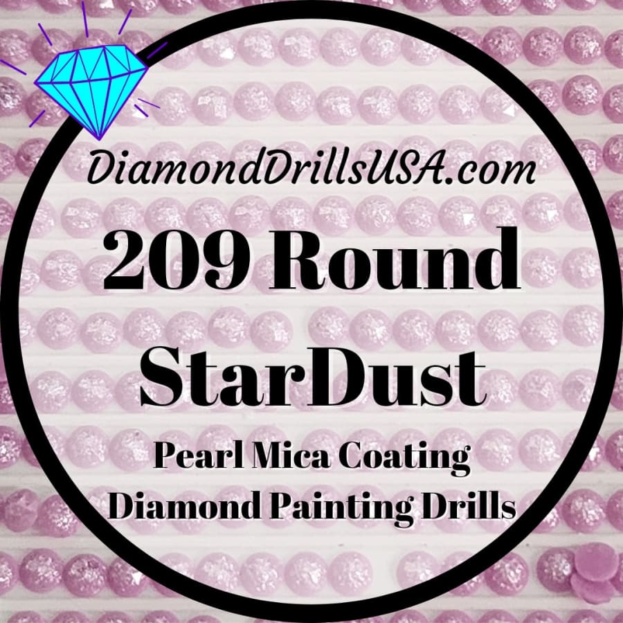 209 StarDust ROUND Pearl Mica Dust 5D Diamond Painting