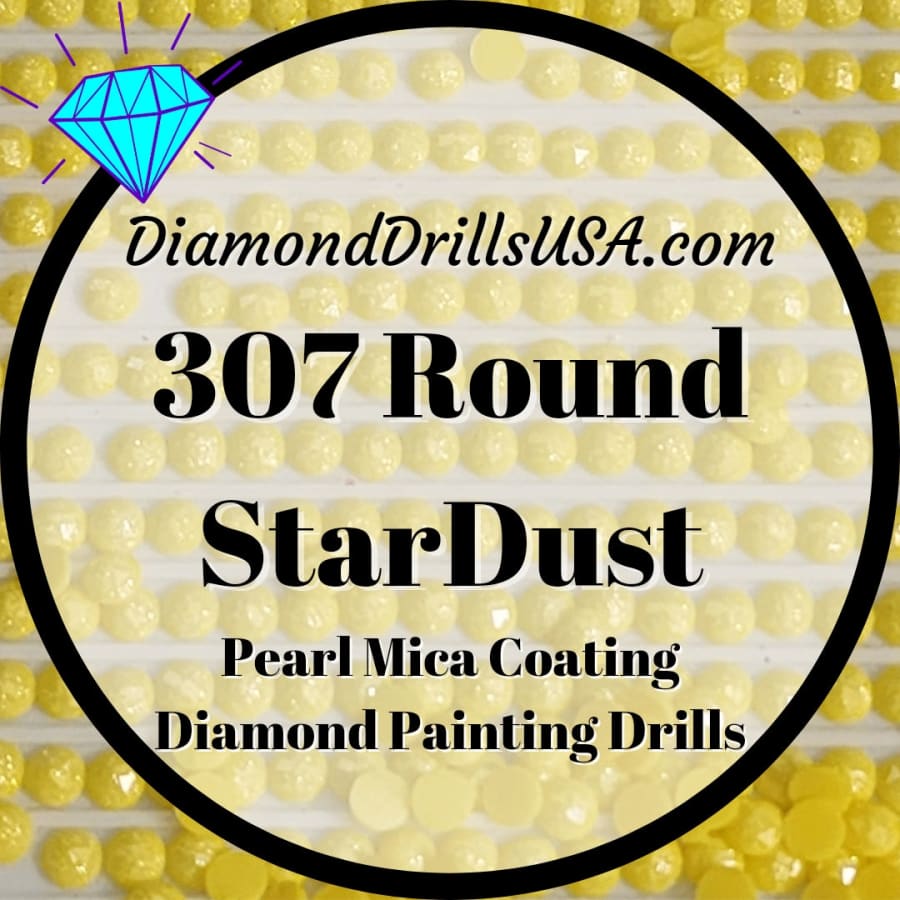 307 StarDust ROUND Pearl Mica Dust 5D Diamond Painting