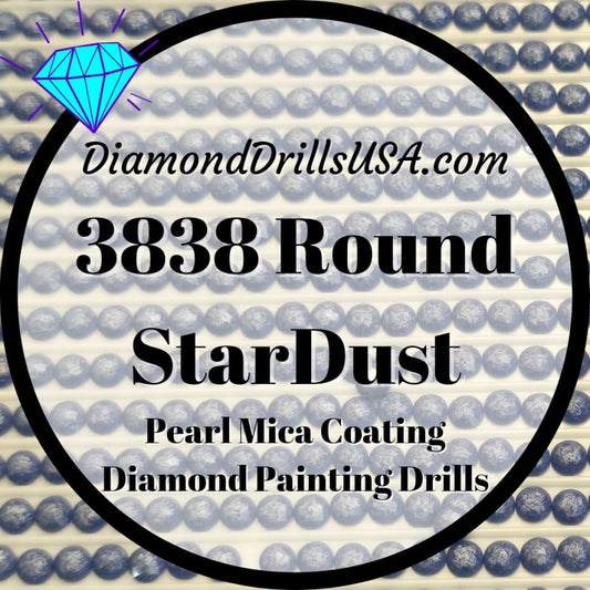 3838 StarDust ROUND Pearl Mica Dust 5D Diamond Painting