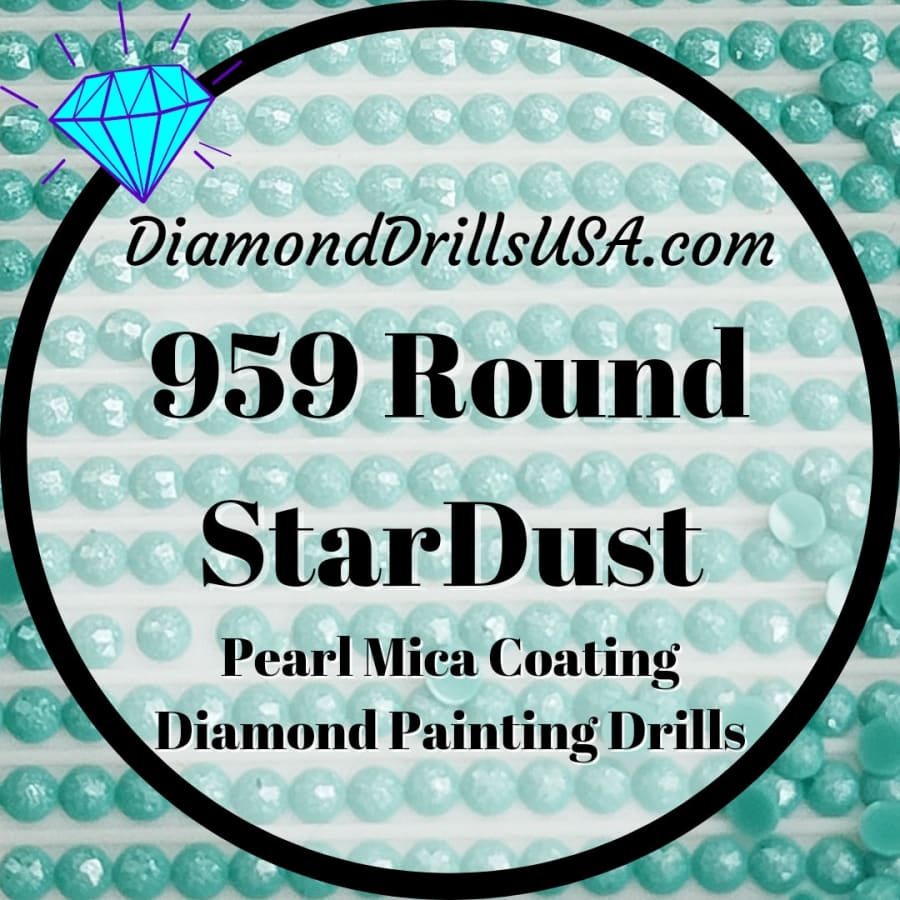 959 StarDust ROUND Pearl Mica Dust 5D Diamond Painting