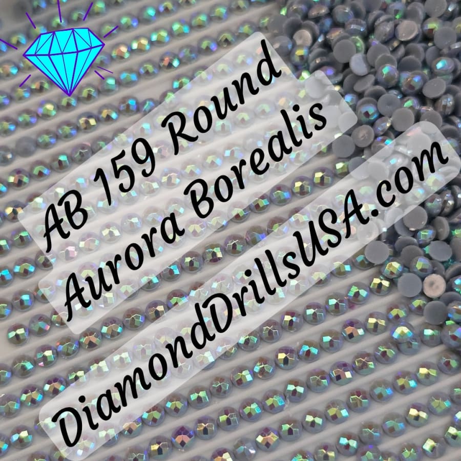 AB 159 ROUND Aurora Borealis 5D Diamond Painting Drills