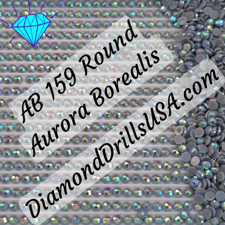 AB 159 ROUND Aurora Borealis 5D Diamond Painting Drills