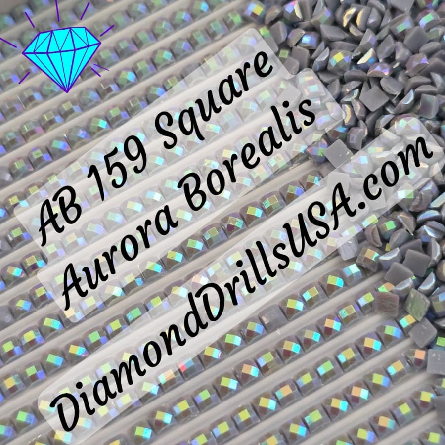 AB 159 SQUARE Aurora Borealis 5D Diamond Painting Drills