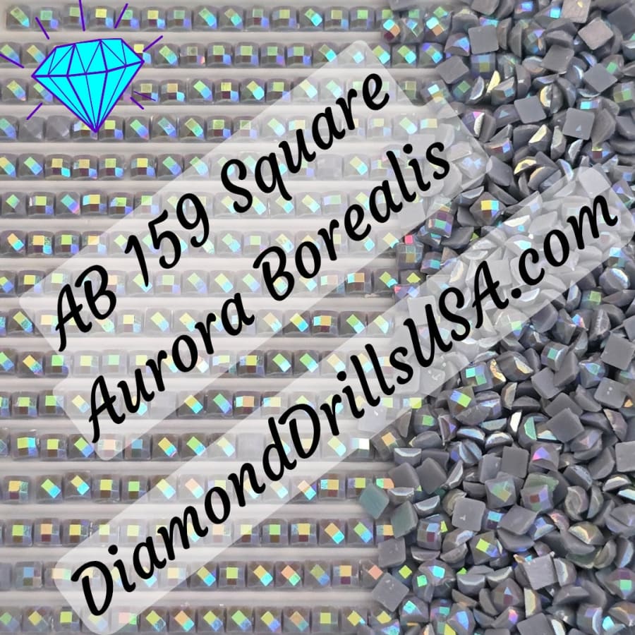 AB 159 SQUARE Aurora Borealis 5D Diamond Painting Drills