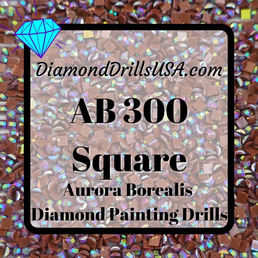 AB 300 SQUARE Aurora Borealis 5D Diamond Painting Drills