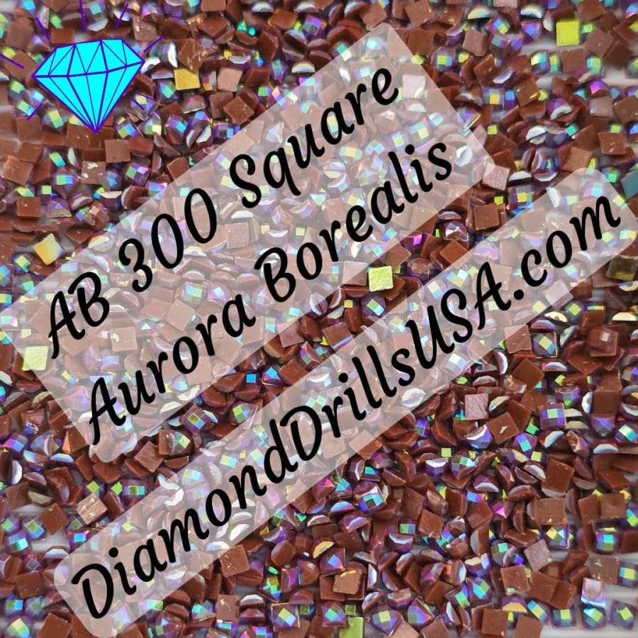 AB 300 SQUARE Aurora Borealis 5D Diamond Painting Drills