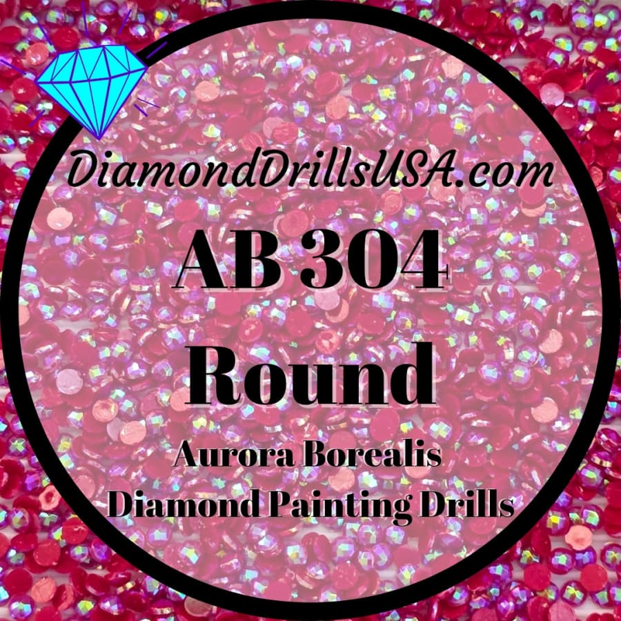 AB 304 ROUND Aurora Borealis 5D Diamond Painting Drills