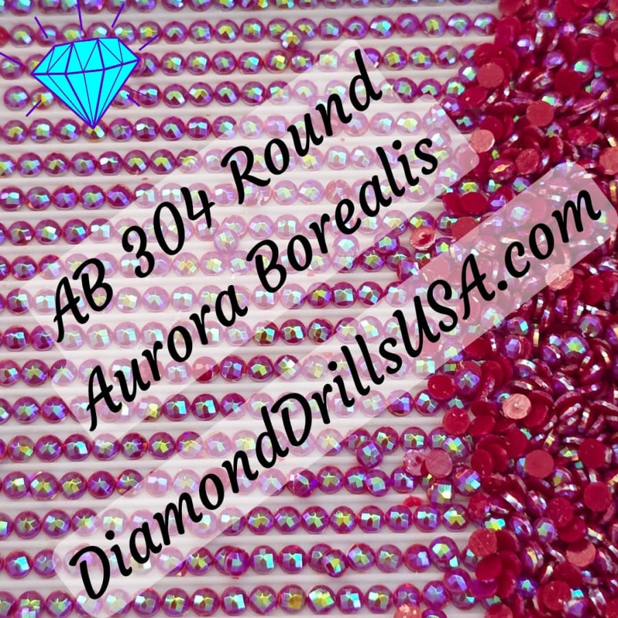 AB 304 ROUND Aurora Borealis 5D Diamond Painting Drills