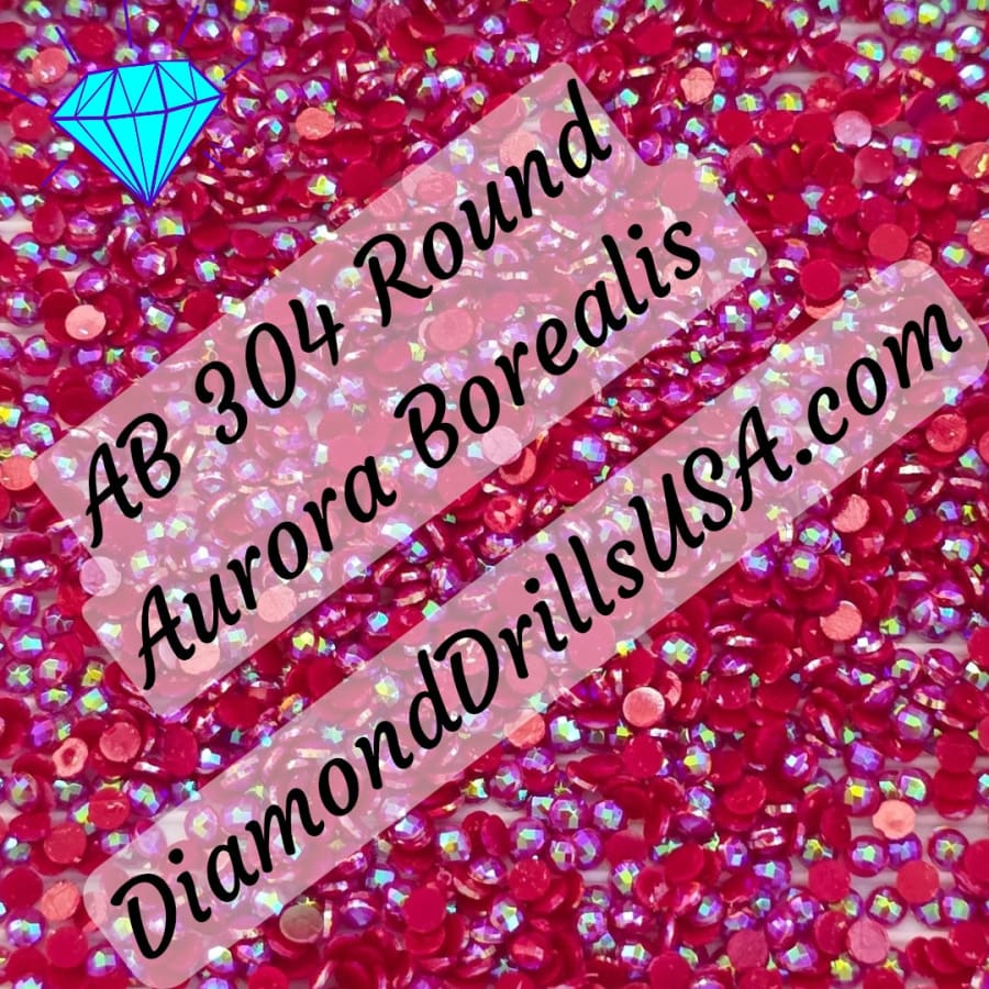 AB 304 ROUND Aurora Borealis 5D Diamond Painting Drills