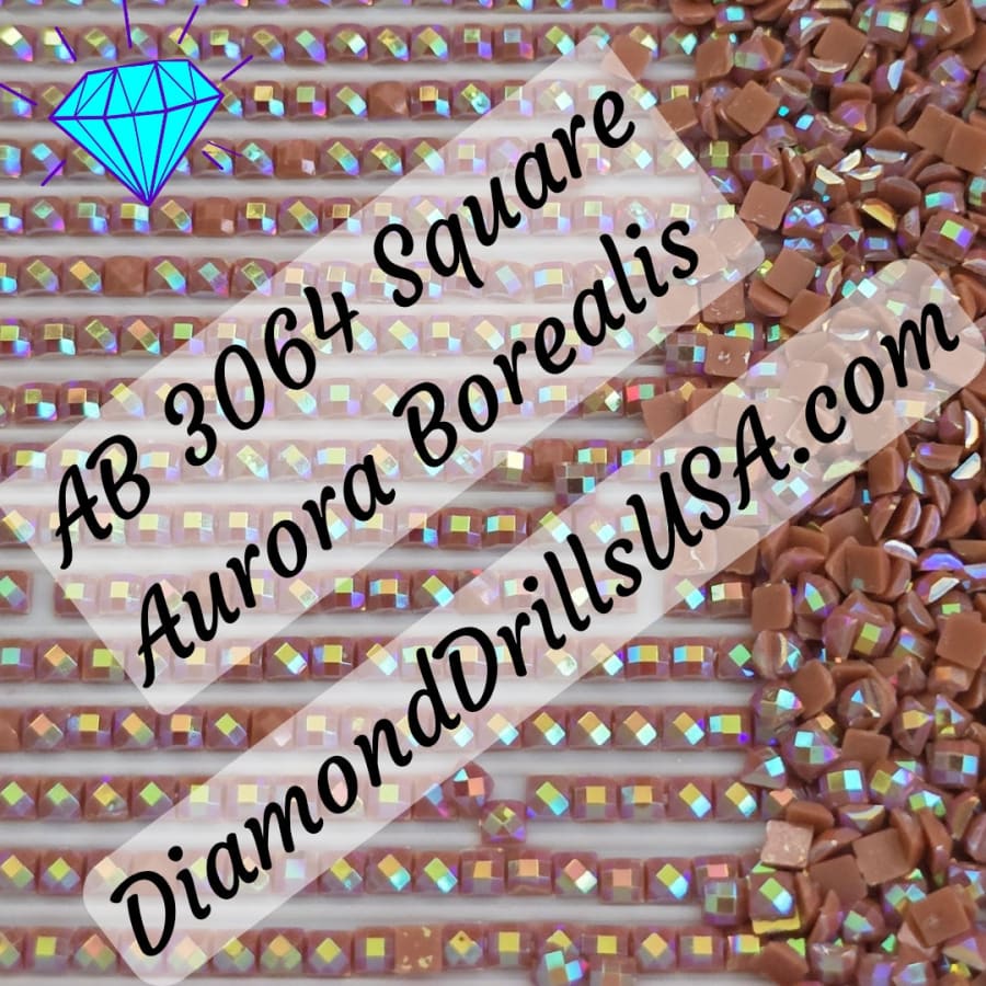 AB 3064 SQUARE Aurora Borealis 5D Diamond Painting Drills