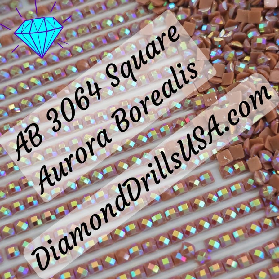 AB 3064 SQUARE Aurora Borealis 5D Diamond Painting Drills