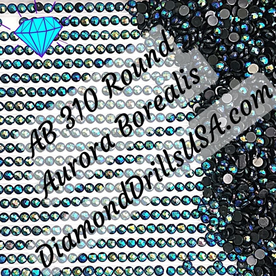 AB 310 ROUND Aurora Borealis 5D Diamond Painting Drills