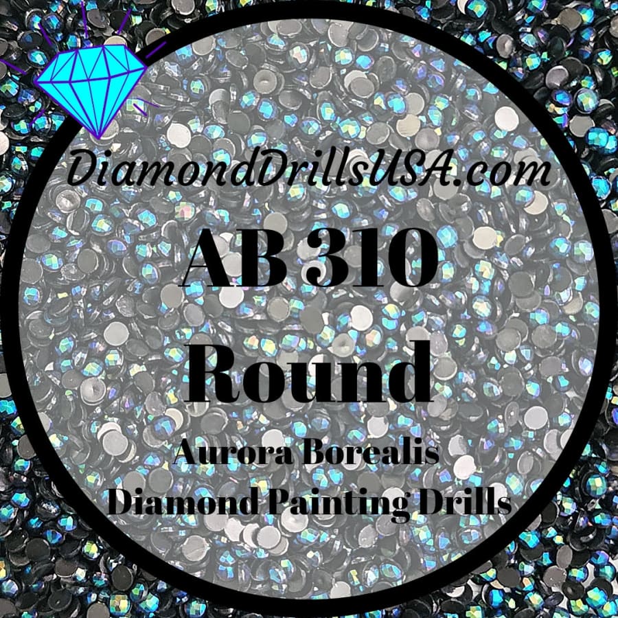 AB 310 ROUND Aurora Borealis 5D Diamond Painting Drills