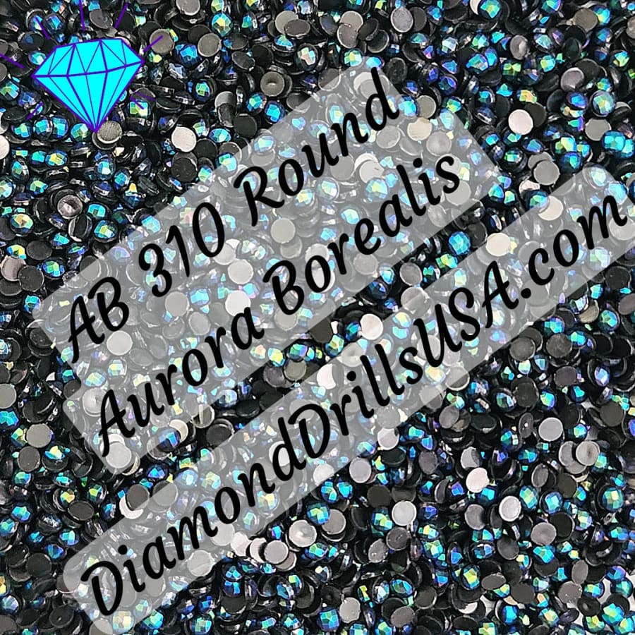 AB 310 ROUND Aurora Borealis 5D Diamond Painting Drills