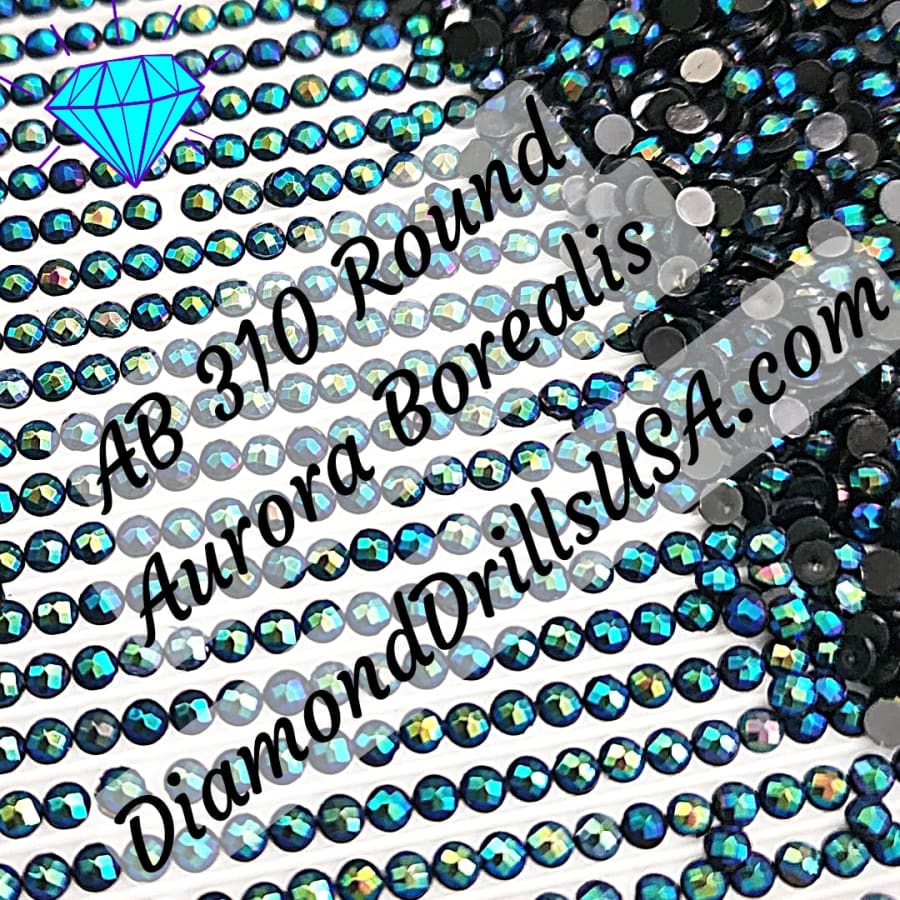 AB 310 ROUND Aurora Borealis 5D Diamond Painting Drills