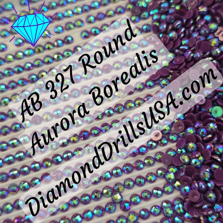 AB 327 ROUND Aurora Borealis 5D Diamond Painting Drills