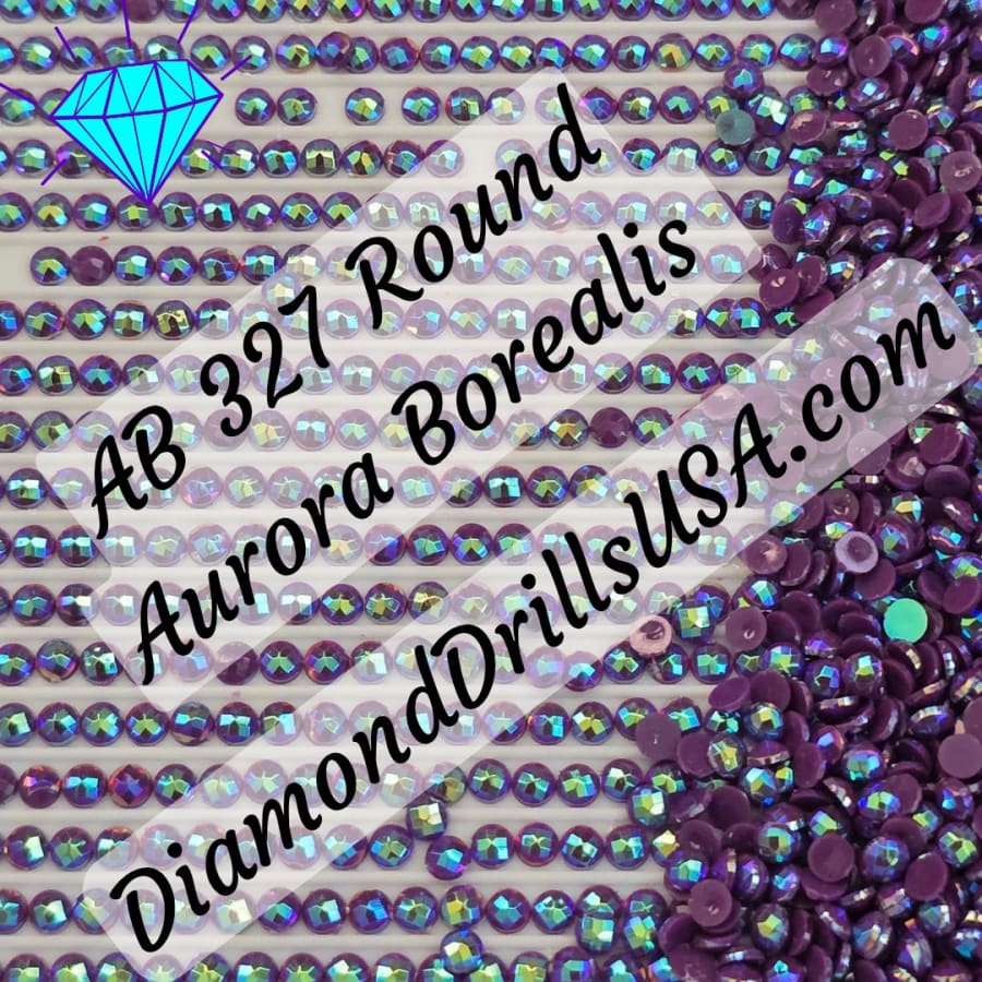 AB 327 ROUND Aurora Borealis 5D Diamond Painting Drills