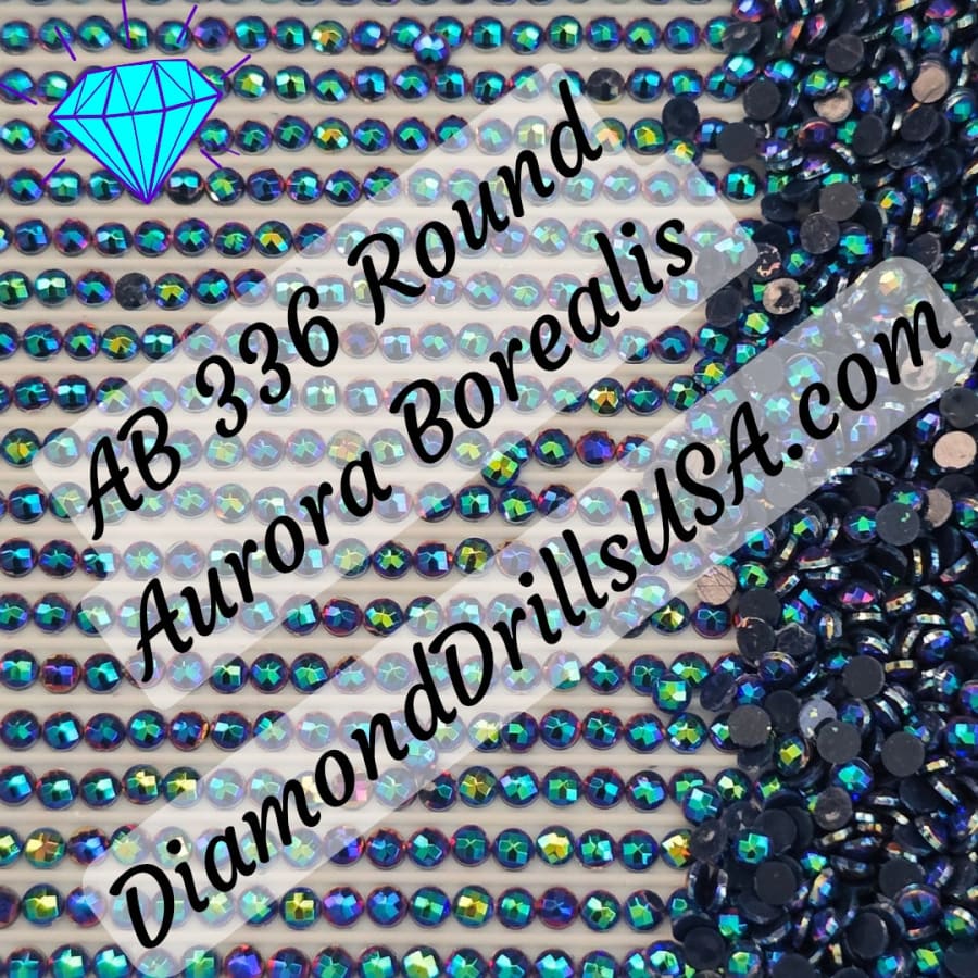 AB 336 ROUND Aurora Borealis 5D Diamond Painting Drills