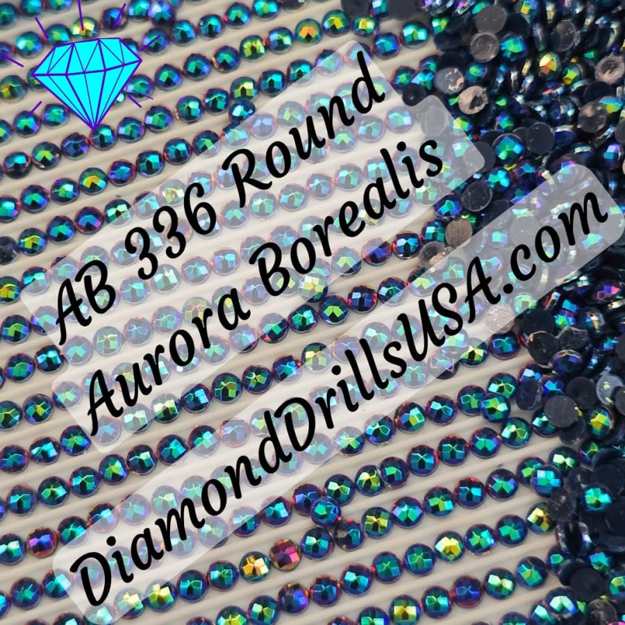AB 336 ROUND Aurora Borealis 5D Diamond Painting Drills