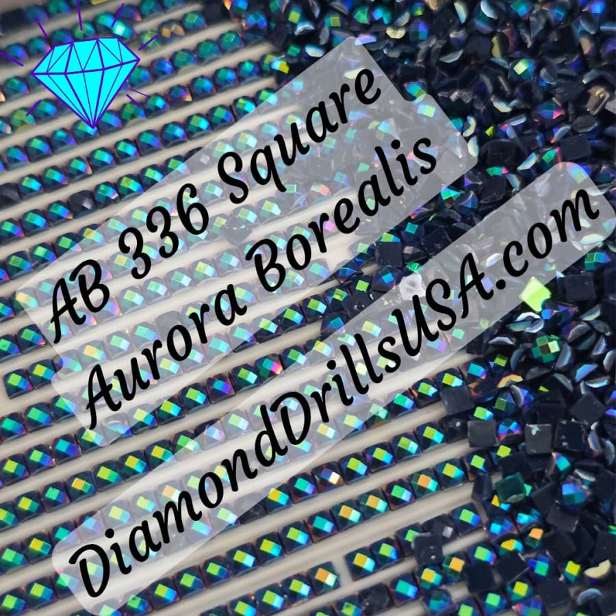 AB 336 SQUARE Aurora Borealis 5D Diamond Painting Drills