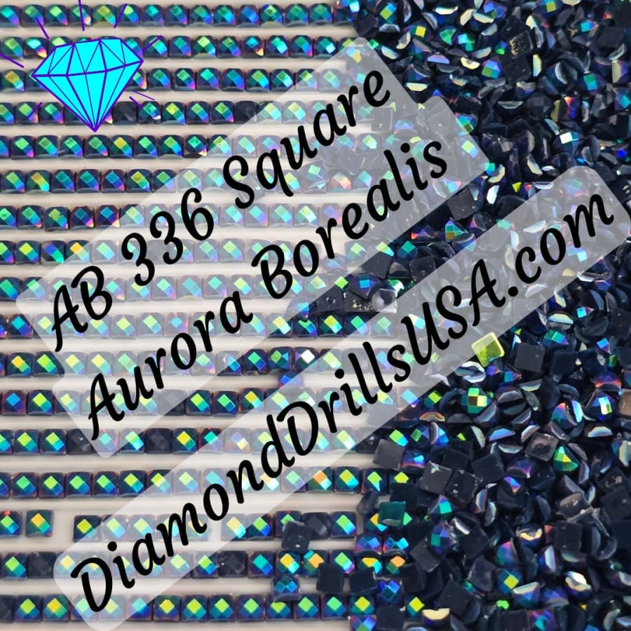 AB 336 SQUARE Aurora Borealis 5D Diamond Painting Drills