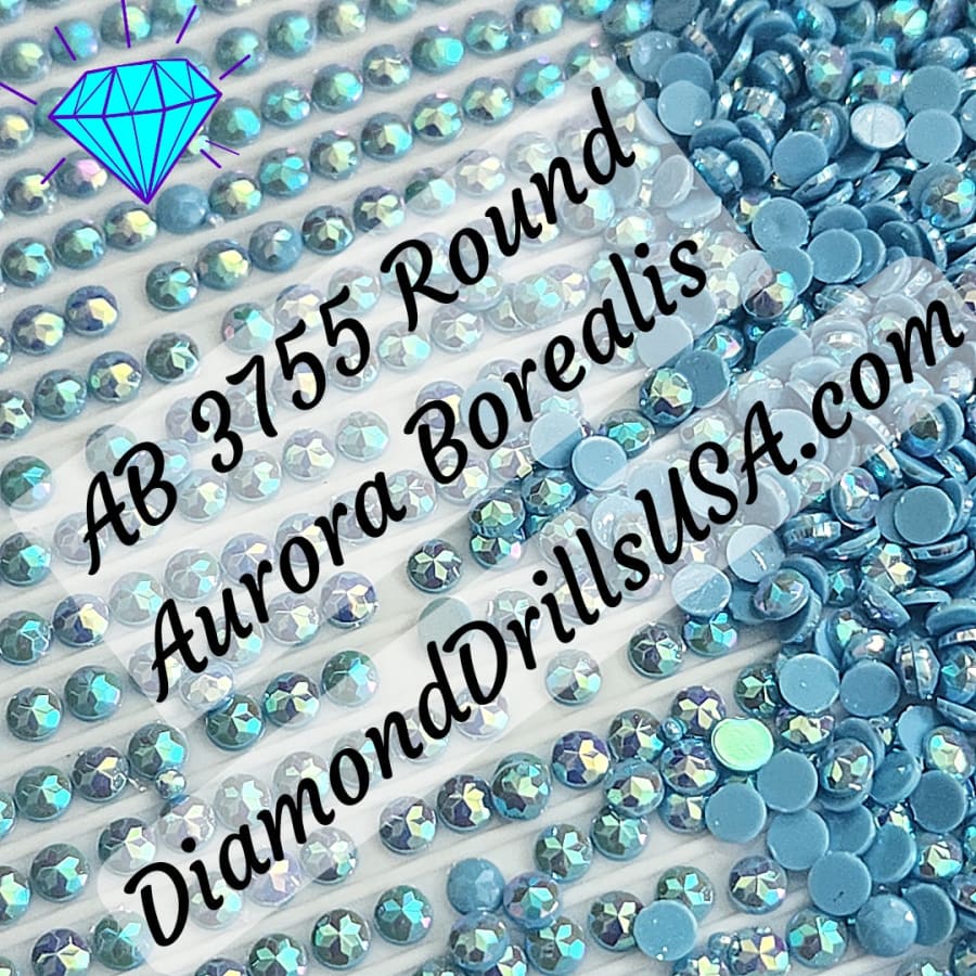 AB 3755 ROUND Aurora Borealis 5D Diamond Painting Drills