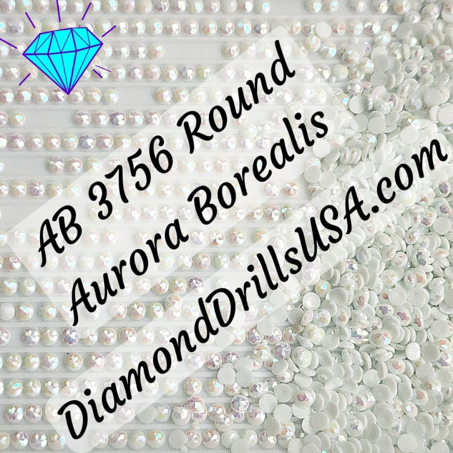 AB 3756 ROUND Aurora Borealis 5D Diamond Painting Drills