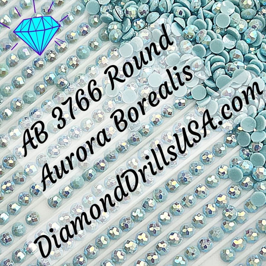 AB 3766 ROUND Aurora Borealis 5D Diamond Painting Drills
