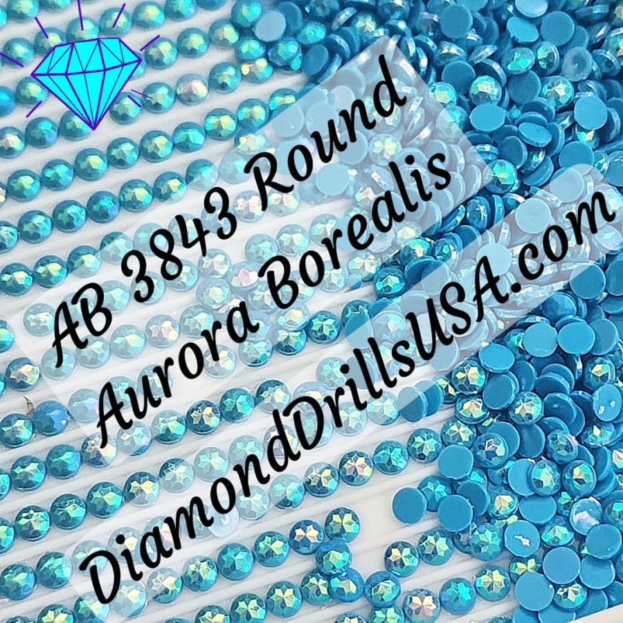 AB 3843 ROUND Aurora Borealis 5D Diamond Painting Drills