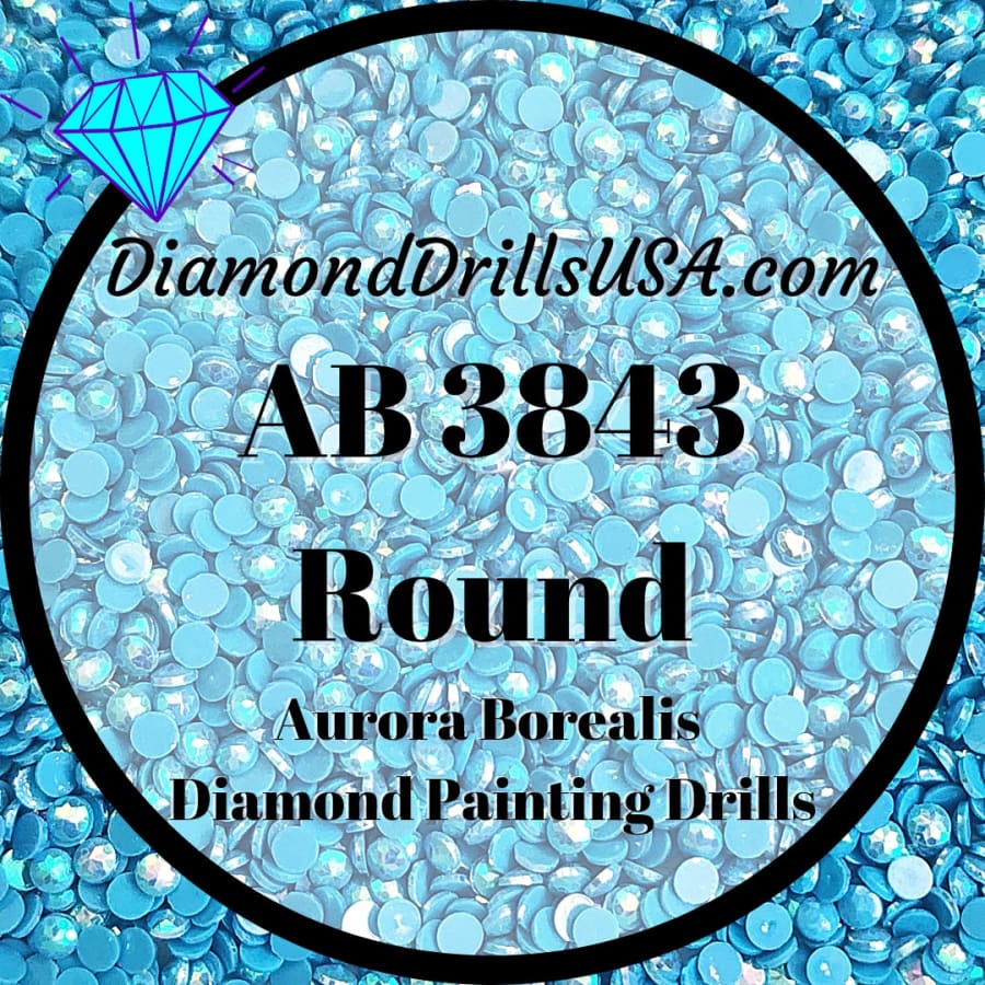 AB 3843 ROUND Aurora Borealis 5D Diamond Painting Drills
