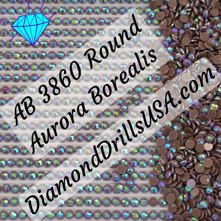 AB 3860 ROUND Aurora Borealis 5D Diamond Painting Drills