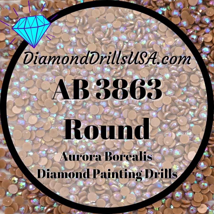 AB 3863 ROUND Aurora Borealis 5D Diamond Painting Drills