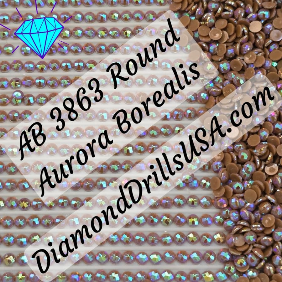 AB 3863 ROUND Aurora Borealis 5D Diamond Painting Drills