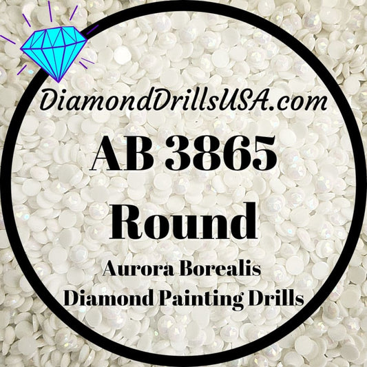 AB 3865 ROUND Aurora Borealis 5D Diamond Painting Drills DMC