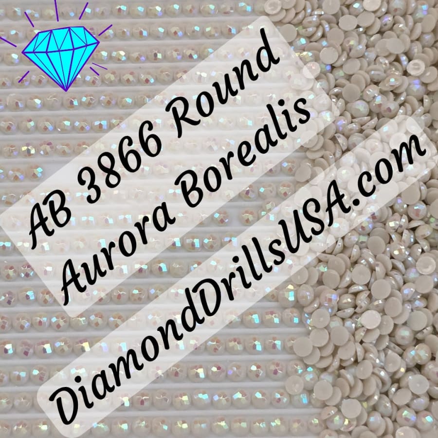 AB 3866 ROUND Aurora Borealis 5D Diamond Painting Drills