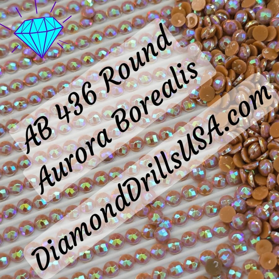 AB 436 ROUND Aurora Borealis 5D Diamond Painting Drills
