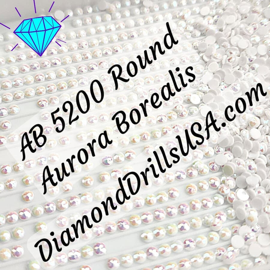 AB 5200 ROUND Aurora Borealis 5D Diamond Painting Drills