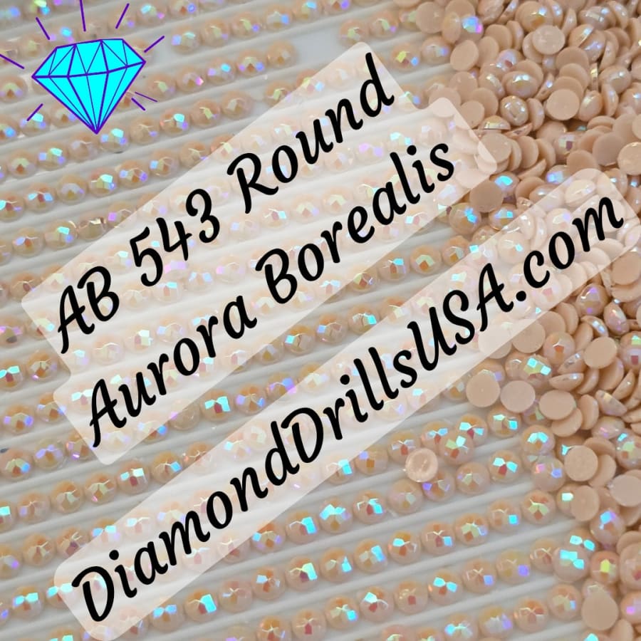 AB 543 ROUND Aurora Borealis 5D Diamond Painting Drills
