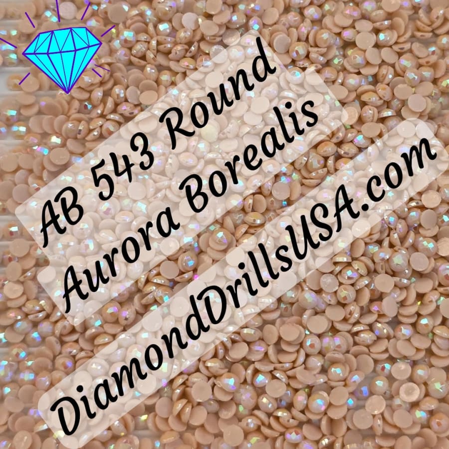 AB 543 ROUND Aurora Borealis 5D Diamond Painting Drills