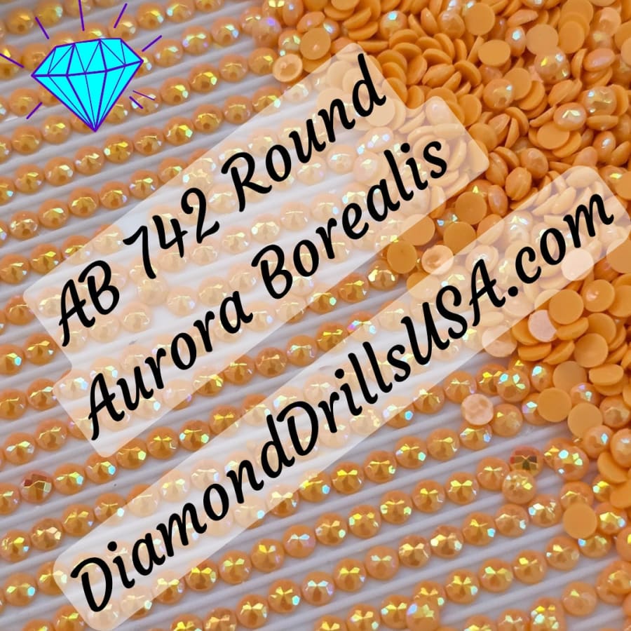 AB 742 ROUND Aurora Borealis 5D Diamond Painting Drills