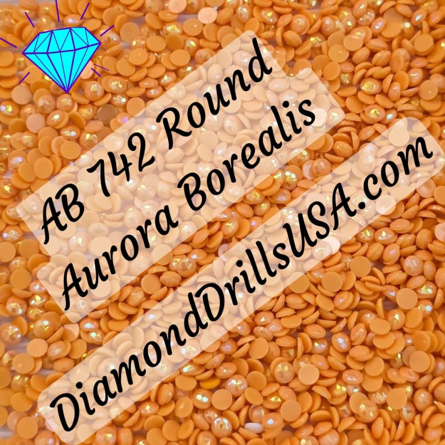AB 742 ROUND Aurora Borealis 5D Diamond Painting Drills