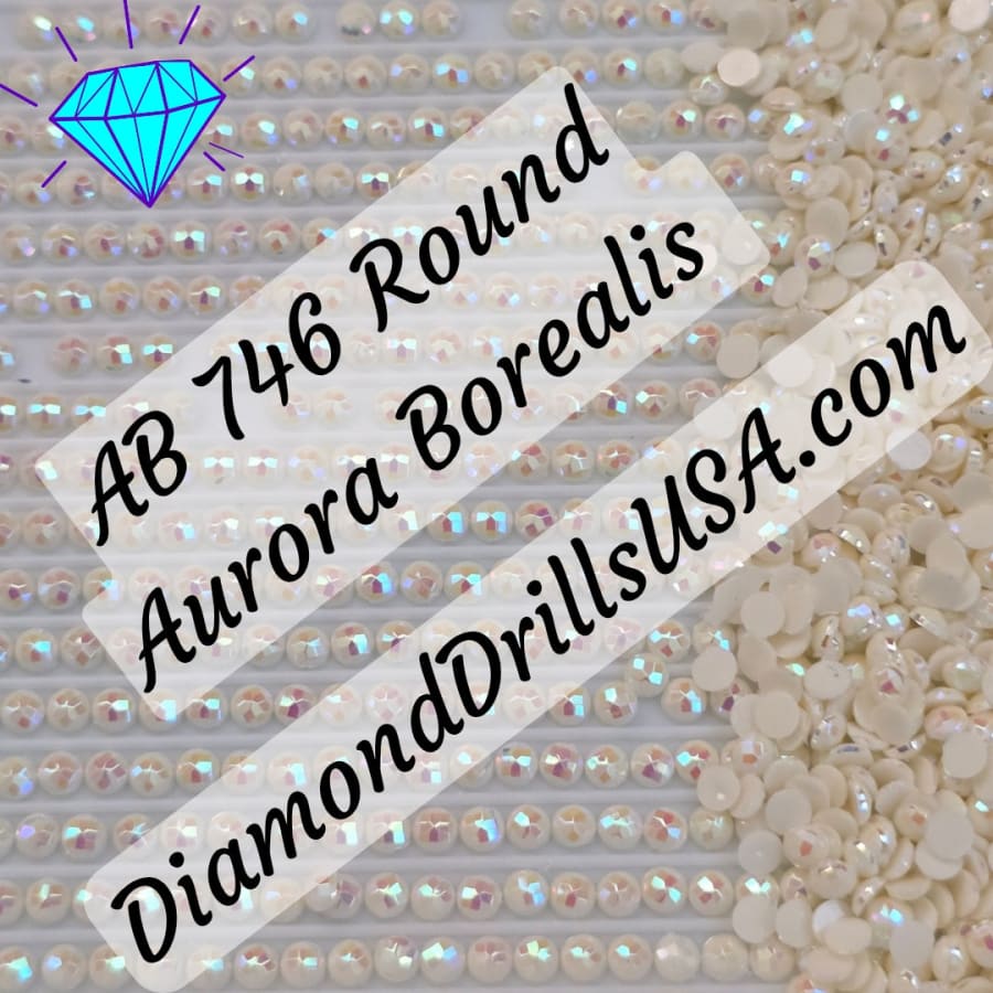 AB 746 ROUND Aurora Borealis 5D Diamond Painting Drills