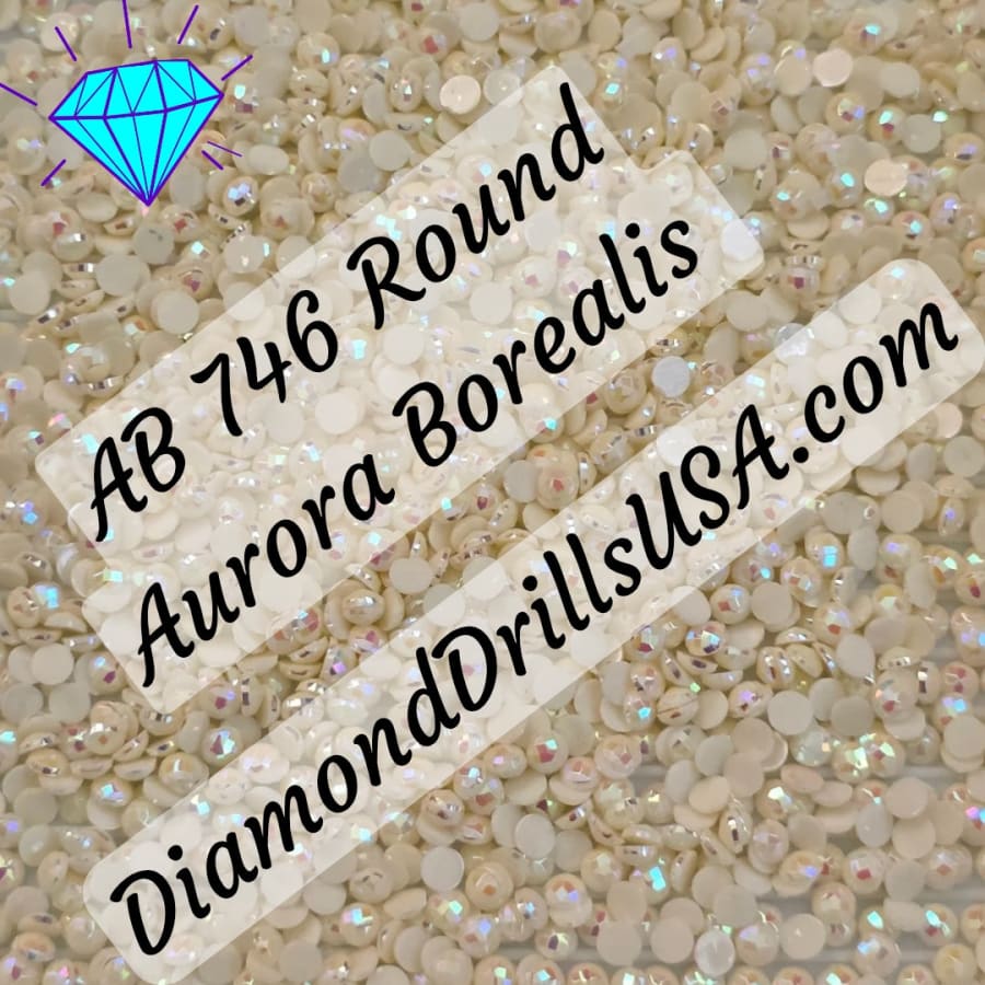 AB 746 ROUND Aurora Borealis 5D Diamond Painting Drills