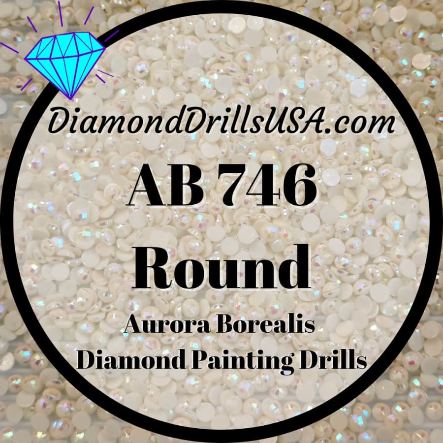AB 746 ROUND Aurora Borealis 5D Diamond Painting Drills