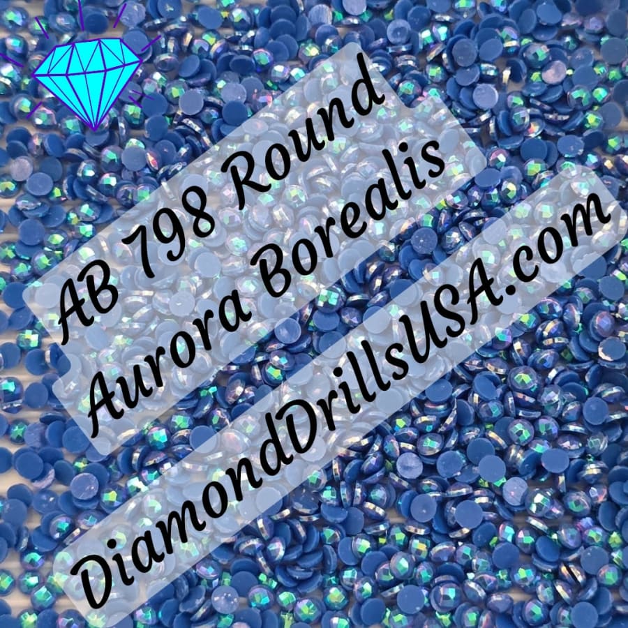 AB 798 ROUND Aurora Borealis 5D Diamond Painting Drills