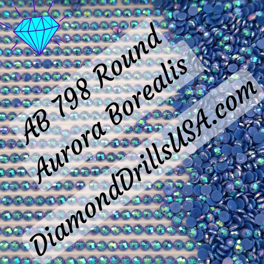 AB 798 ROUND Aurora Borealis 5D Diamond Painting Drills