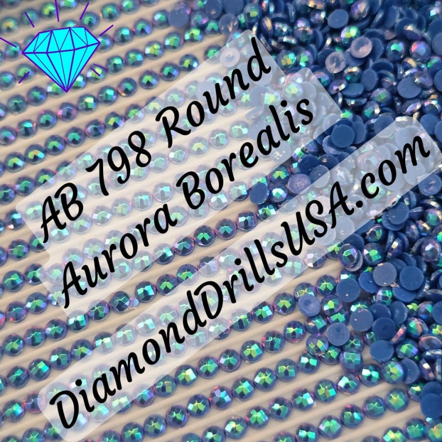 AB 798 ROUND Aurora Borealis 5D Diamond Painting Drills