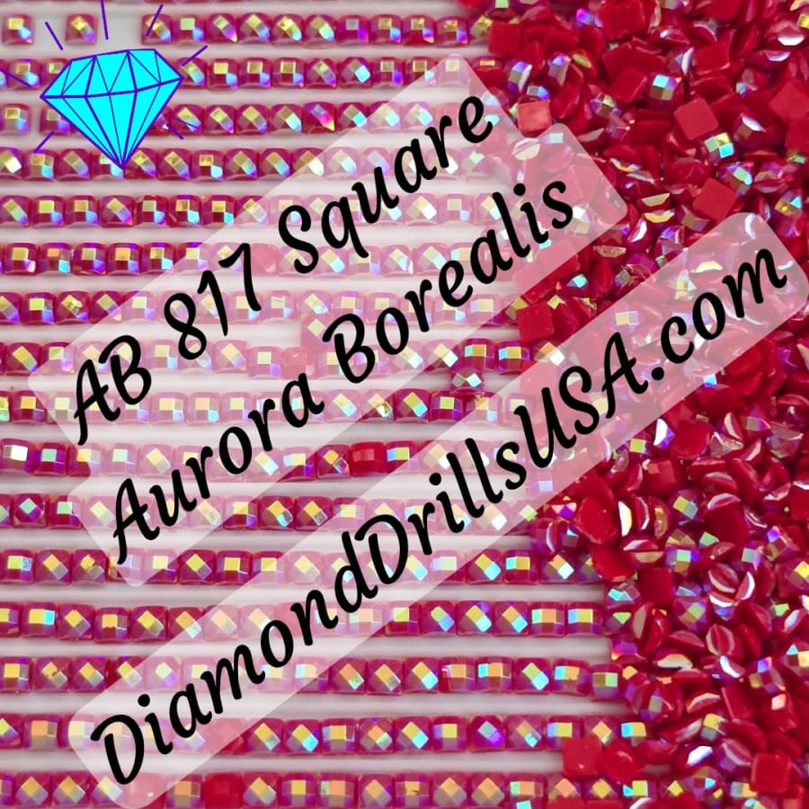 AB 817 SQUARE Aurora Borealis 5D Diamond Painting Drills