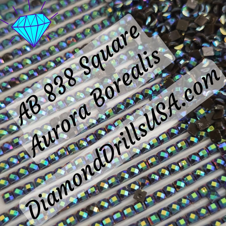 AB 838 SQUARE Aurora Borealis 5D Diamond Painting Drills